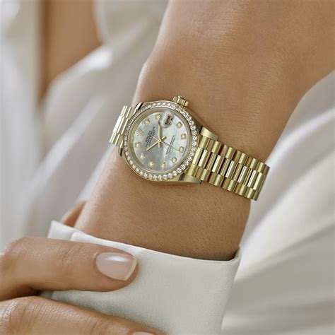 rolex lady datejust 18 ct